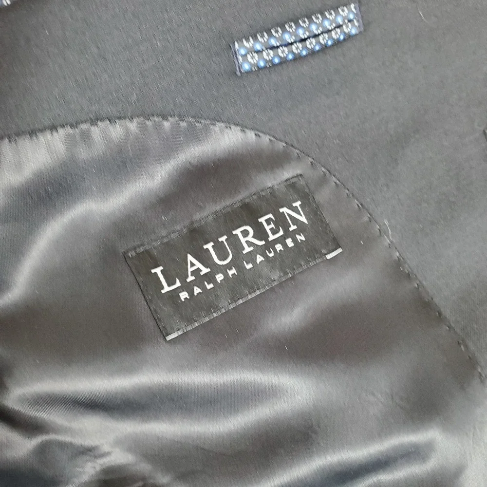 Lauren Ralph Lauren Suit Coat Sports Jacket Black 40‎ Regular Wool Blend